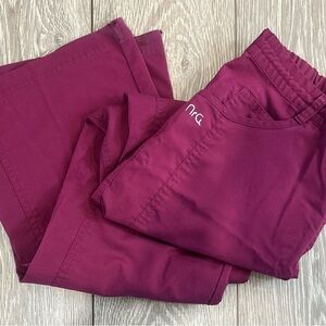 NrG Maroon scrub Pants